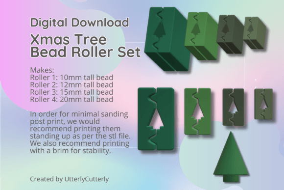 Christmas Tree Shape Polymer Clay Bead R