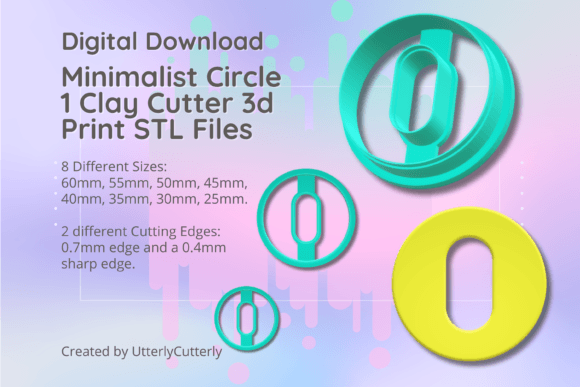 Clay Cutter STL File Minimalist Circle 1: A Versatile Tool for Creative Projects