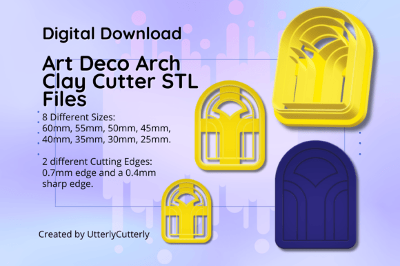 Discover Art Deco Arch Clay Cutters in STL