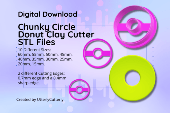 Discover Chunky Circle Donut Clay Cutters