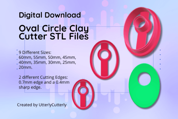 Discover the Versatile Clay Cutter STL File Circle Oval Donut- for Your Creative Projects