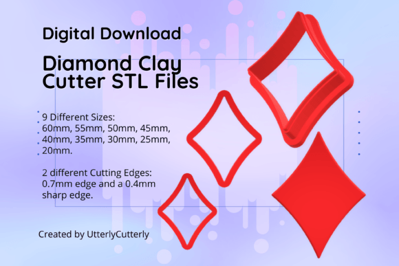 Discover the Versatile Diamond Symbol Poker Playing Card Clay Cutters: Perfect for Jewelry and Baking