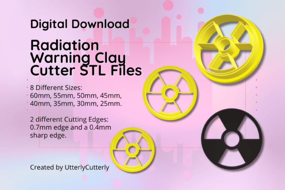 Discover the Versatile World of Radiation Warning Gaming Clay Cutters in STL Files