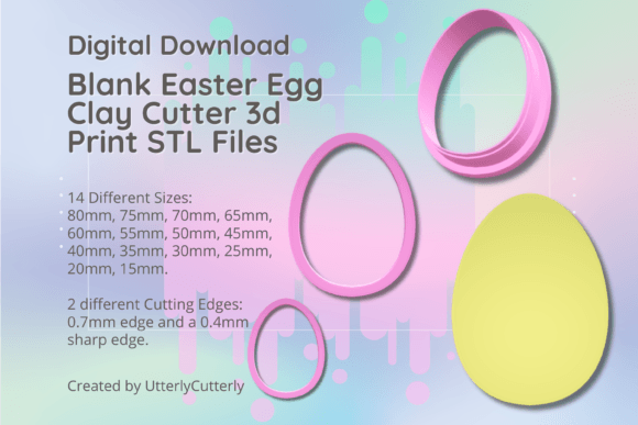 Discover the Versatility of Clay Cutter STL File - Easter Egg for Creative Projects