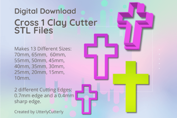 Discover the Versatility of Cross 1 Clay Cutter - Earring STL Digital