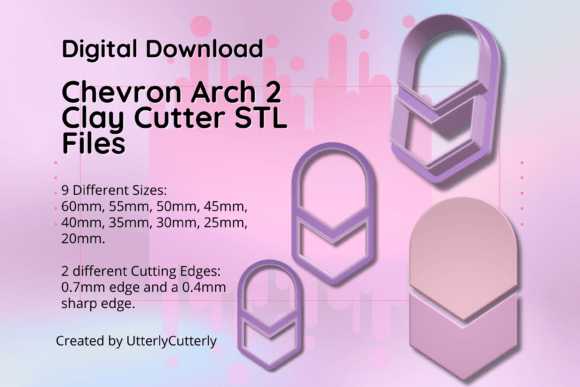 Discover the Versatility of the Clay Cutter STL File Chevron Arch 2 Comb