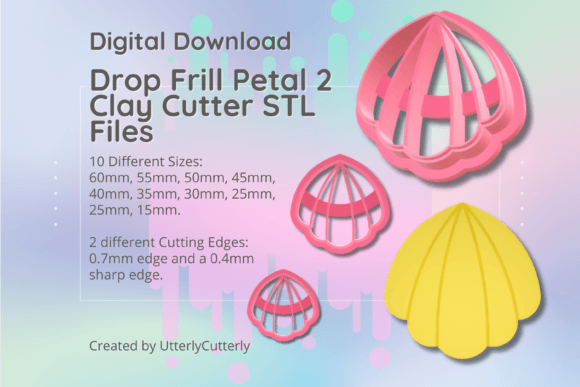 Drop Frill Petal 2 Clay Cutter - Flower: A Versatile Tool for Creative Expression