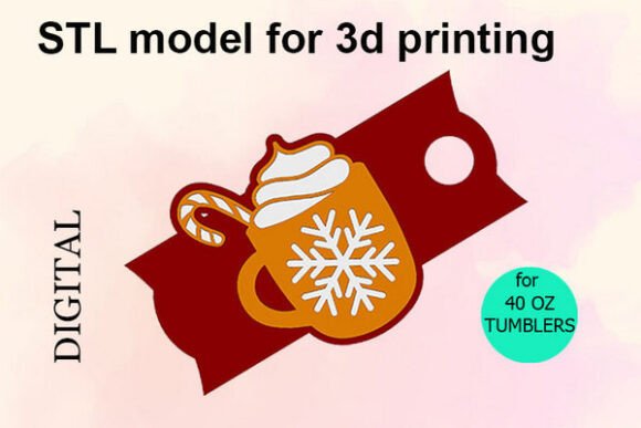 Enhance Your Christmas Cheer with the 40 OZ Tumbler Stl File