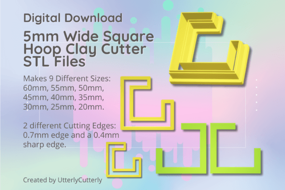 Explore Creativity with 5mm Wide Square Cutters