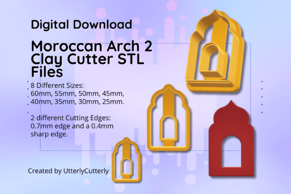 Explore the Versatility of the Clay Cutter STL File Moroccan Arch 2 - E