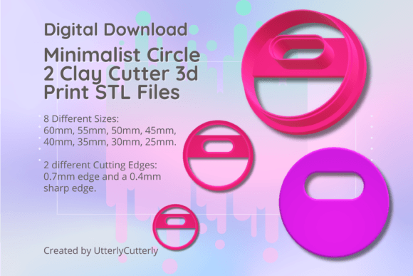 Explore Versatile Creativity with the Clay Cutter STL File Minimalist Circle 2
