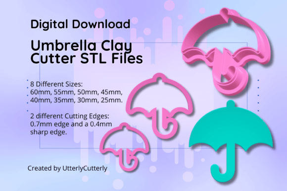 Exploring the Versatile Clay Cutter STL File Umbrella- Rainy Ear