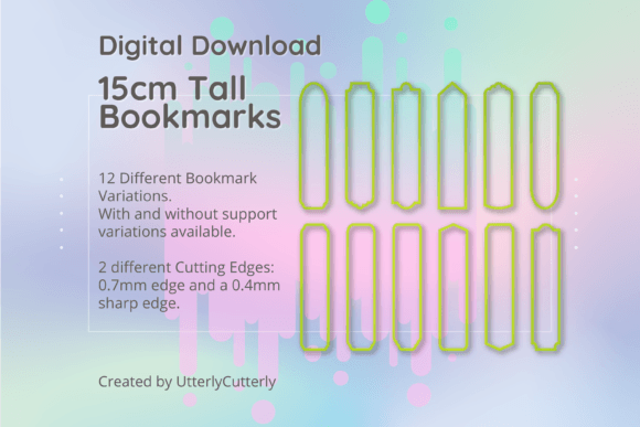 Exploring the Versatility of 15cm Tall 3cm Wide Bookmark Clay Cutters