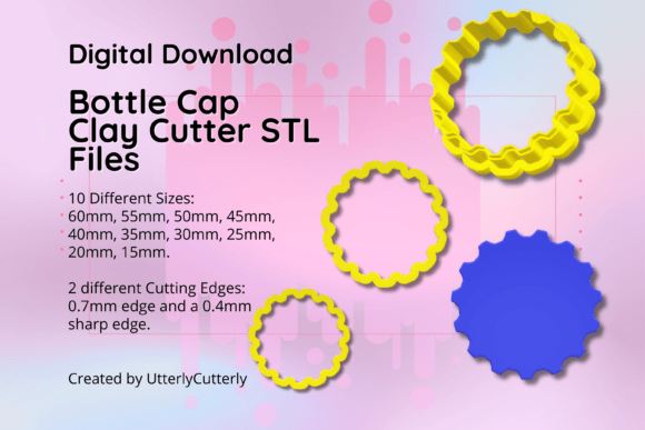 Exploring the Versatility of Clay Cutter STL File Bottle Cap- Gaming