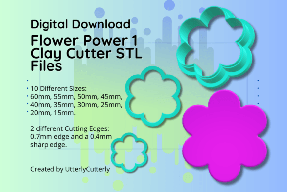 Exploring the Versatility of the Clay Cutter STL File Flower Power 1