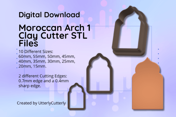 Exploring the Versatility of the Moroccan Arch Ear Clay Cutter STL File