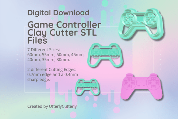 Game Controller 2 Clay Cutter - Retro