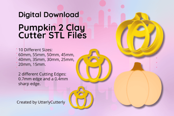 Get Spook-tacular with Clay Cutter STL File Pumpkin 2- Hallowee