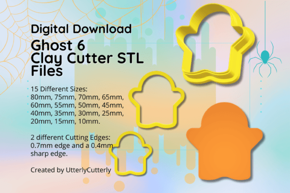 Ghost 6 Clay Cutter - Halloween Earring: A Versatile Tool for Creative Projects