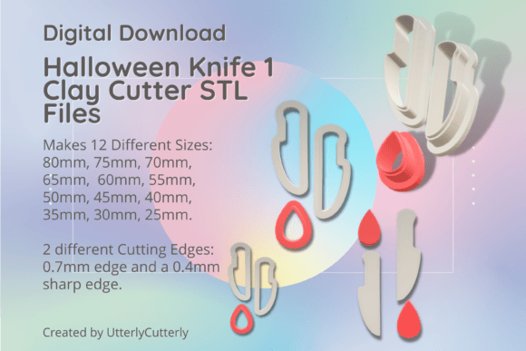 Halloween Knife 1 Clay Cutter - STL Digital: A Versatile Tool for Creative Projects