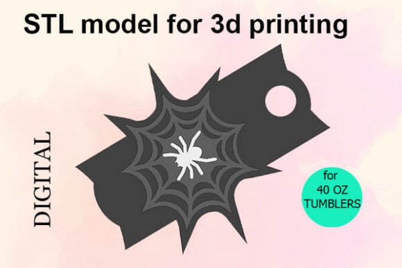 Halloween Web 40 OZ Tumbler, STL File: A Spooky Addition to Your Celebrations