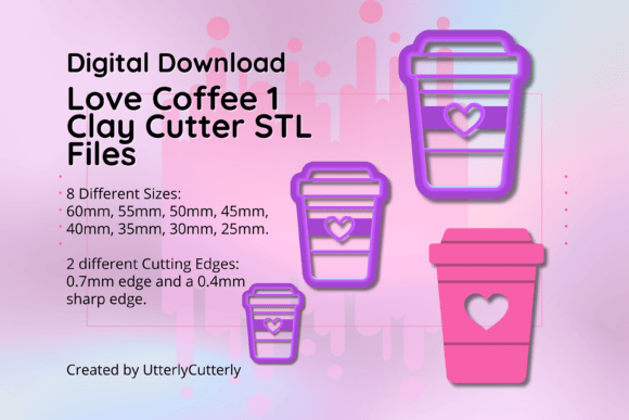 Love Coffee Donut Clay Cutter - STL Digital Files: A Strategic Tool for Creative Ventures