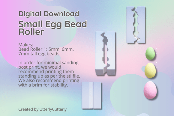 Small Easter Egg Polymer Clay Bead Roller: A Versatile Tool for Creative Projects