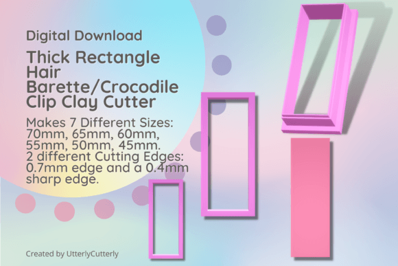 Thick Rectangle Hair Barrette Crocodile: A Versatile Tool for Creative Projects