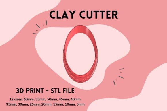 Unlock Precision and Elegance with Oval Clay Cutter 3D Print STL File