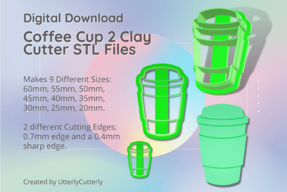 Unlock Your Creativity with Coffee Cup 2 Clay Cutter - STL Digital Files