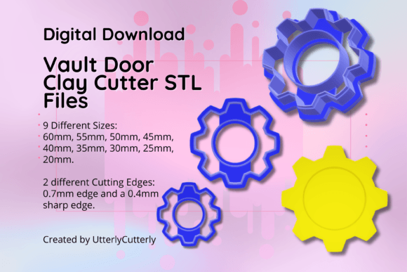Unlock Your Creativity with the Clay Cutter STL File Vault Door 1- Gamin