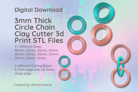Unlocking Creativity and Productivity with the Clay Cutter STL 3mm Thick Circle Chain 1