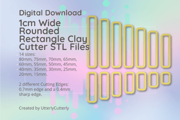Unlocking Creativity with 1cm Wide Rounded Rectangle Clay Cutters: A Versatile Tool for Modern Creators