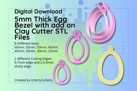 Unlocking Creativity with the Clay Cutter STL File - 5mm Thick Easter
