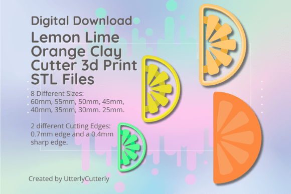 Unlocking Creativity with the Lemon Slice Clay Cutter - Lime Orange STL: A Versatile Tool for Modern Creators